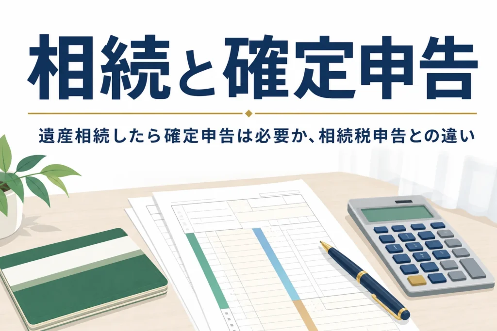 遺産相続したら確定申告が必要かを解説する記事のアイキャッチ