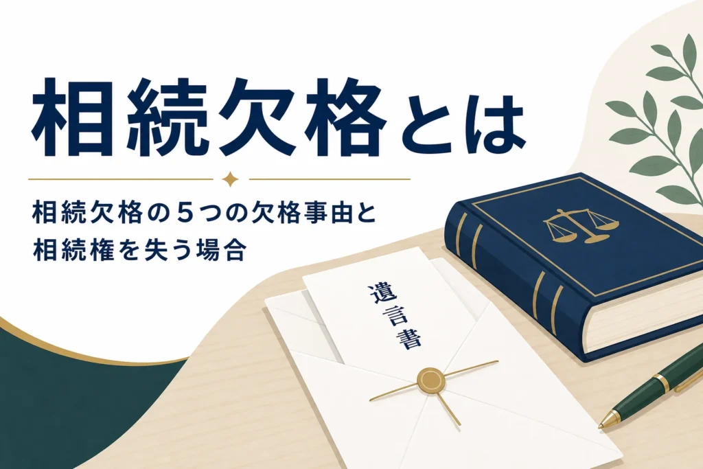相続欠格の欠格事由と相続権を失う場合を解説する記事のアイキャッチ