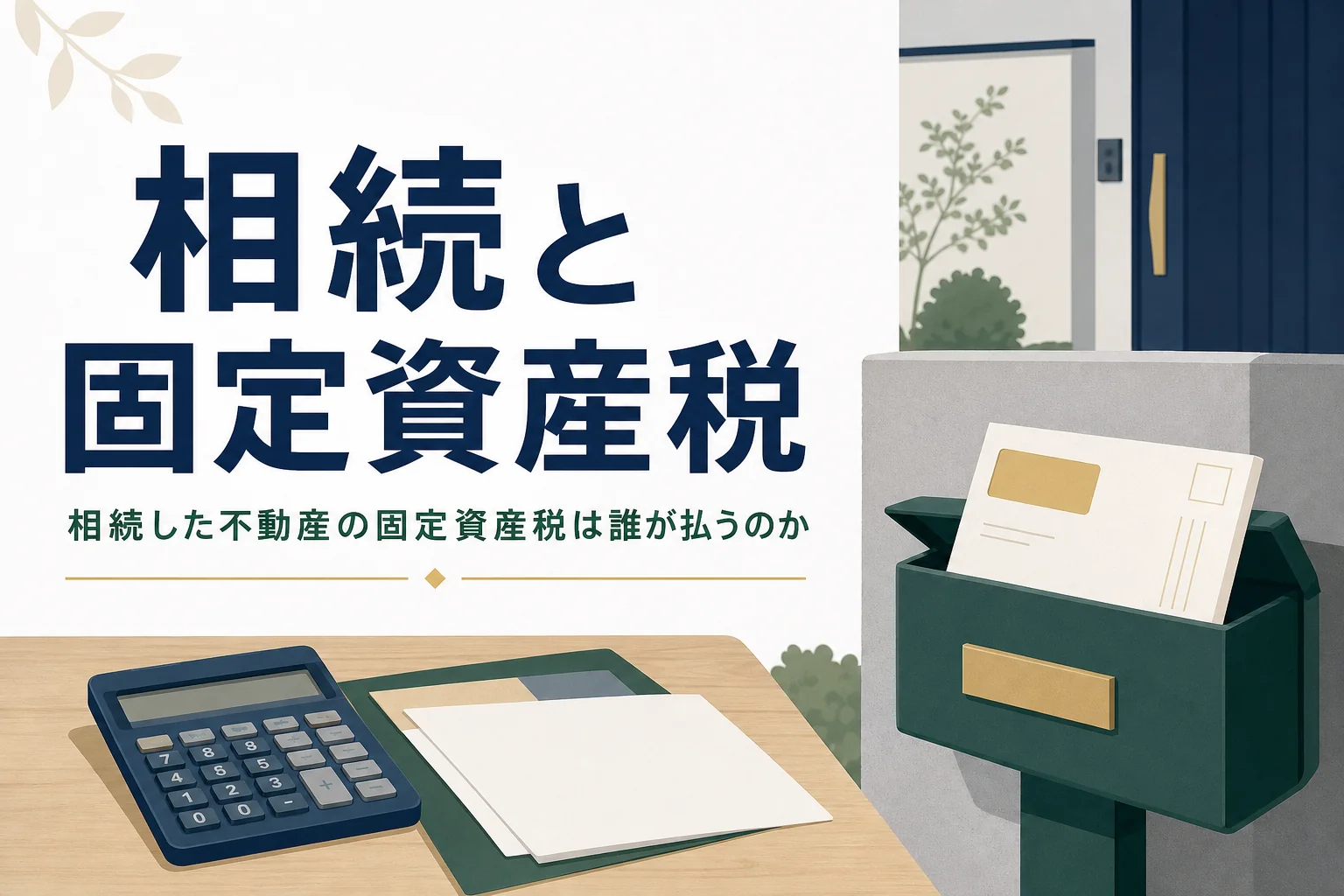 相続した不動産の固定資産税を誰が払うかを解説する記事のアイキャッチ