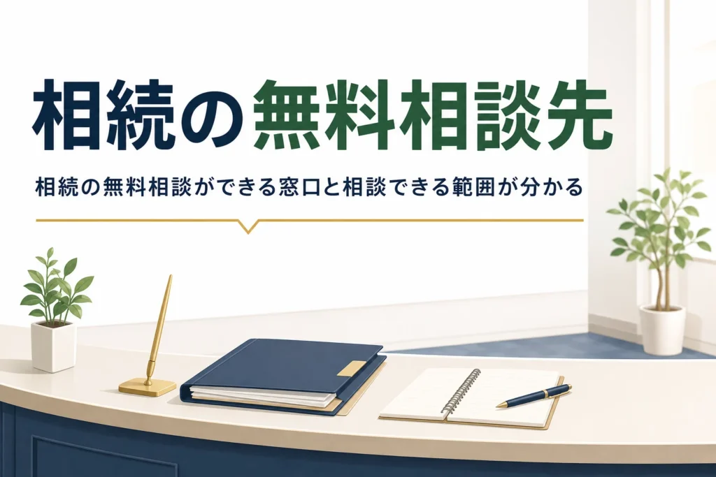 相続の無料相談ができる窓口と上手な使い方を解説する記事のアイキャッチ