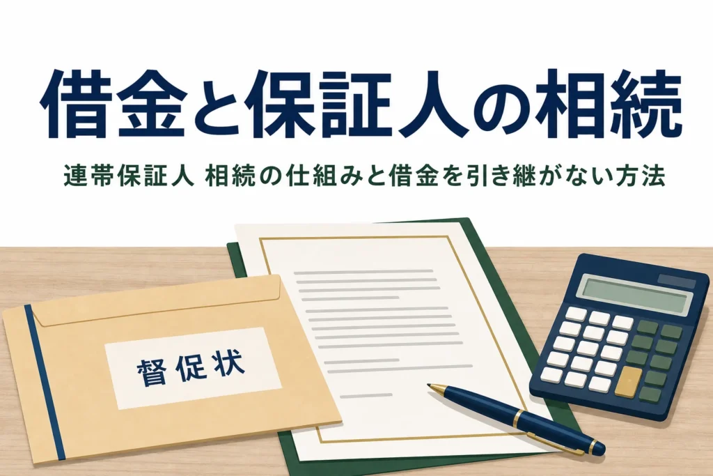 借金や連帯保証人の地位の相続と対処法を解説する記事のアイキャッチ