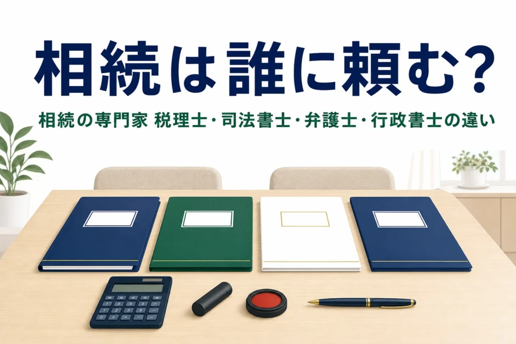 相続の専門家の違いと頼み先を解説する記事のアイキャッチ