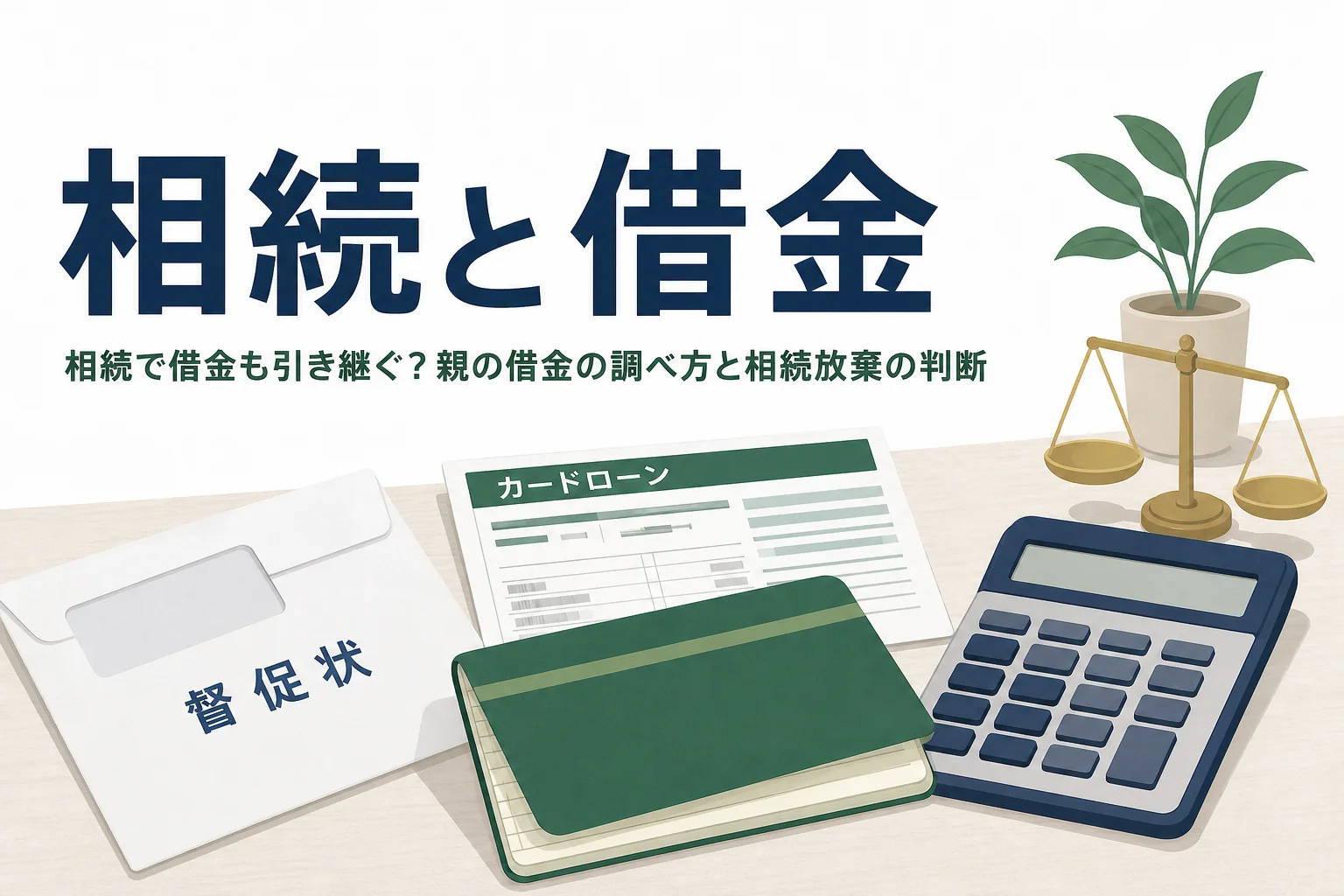 相続で借金を引き継ぐ仕組みと親の借金の調べ方を解説する記事のアイキャッチ