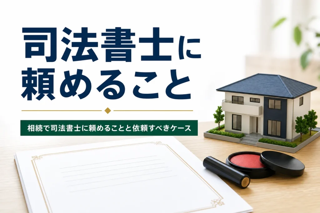 相続で司法書士に頼めることと依頼の流れを解説する記事のアイキャッチ