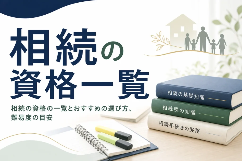 相続に関する資格の一覧と選び方を解説する記事のアイキャッチ