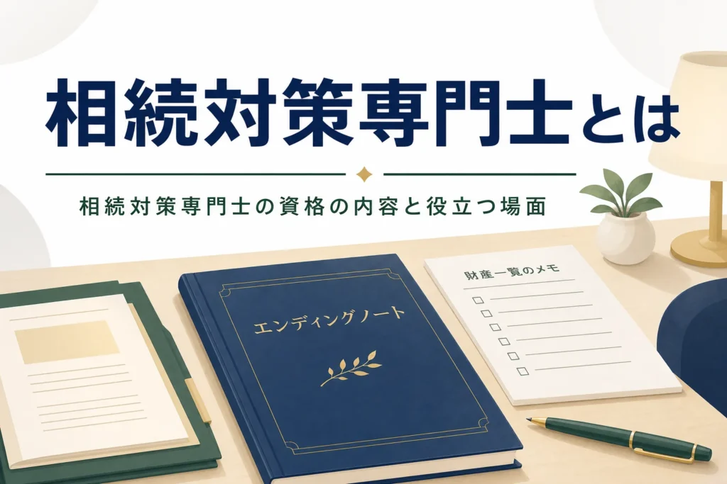 相続対策専門士の資格の内容を解説する記事のアイキャッチ