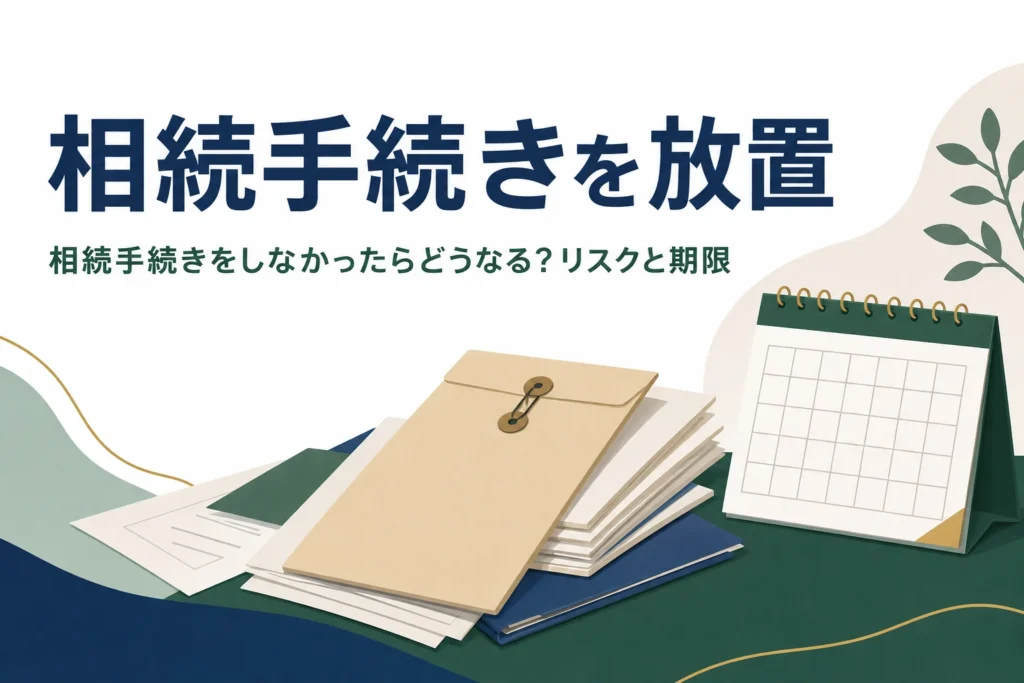 相続手続きをしないとどうなるか、放置のリスクと期限を解説する記事のアイキャッチ
