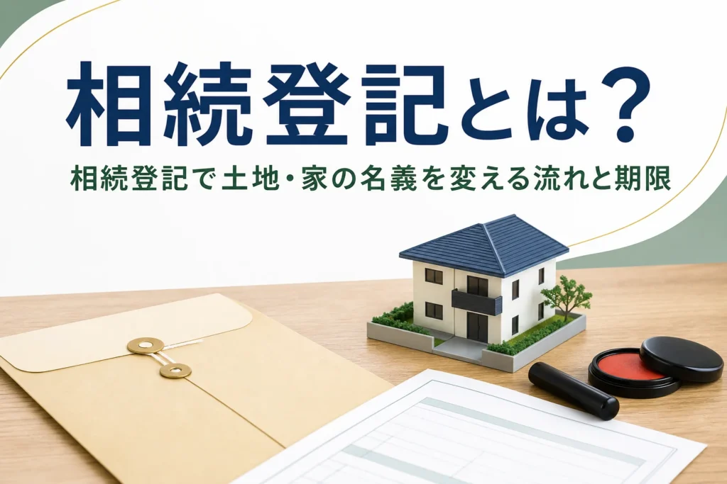 相続登記で土地や家の名義を変える流れを解説する記事のアイキャッチ