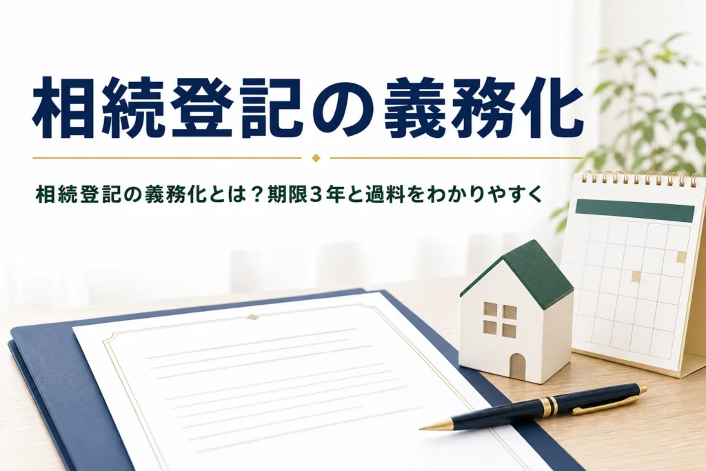 相続登記の義務化の期限と過料を解説する記事のアイキャッチ