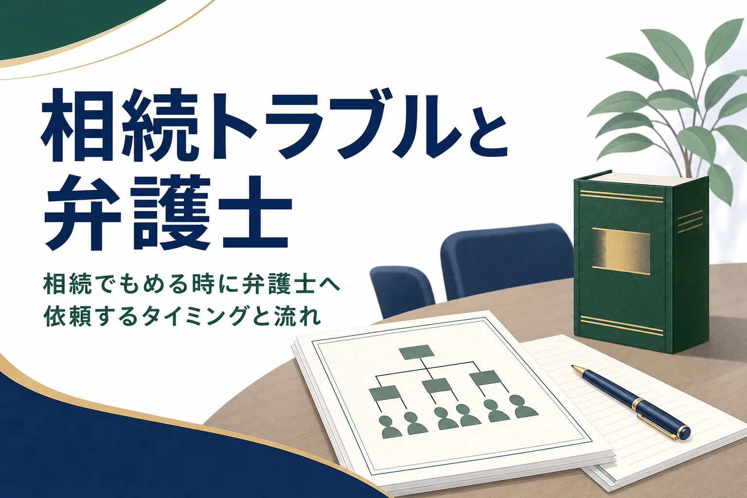 相続トラブルを弁護士に依頼するタイミングと流れを解説する記事のアイキャッチ