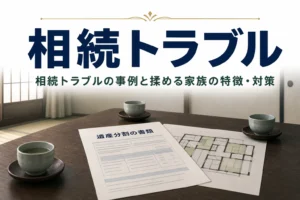 相続トラブルの事例と揉めないための対策を解説する記事のアイキャッチ