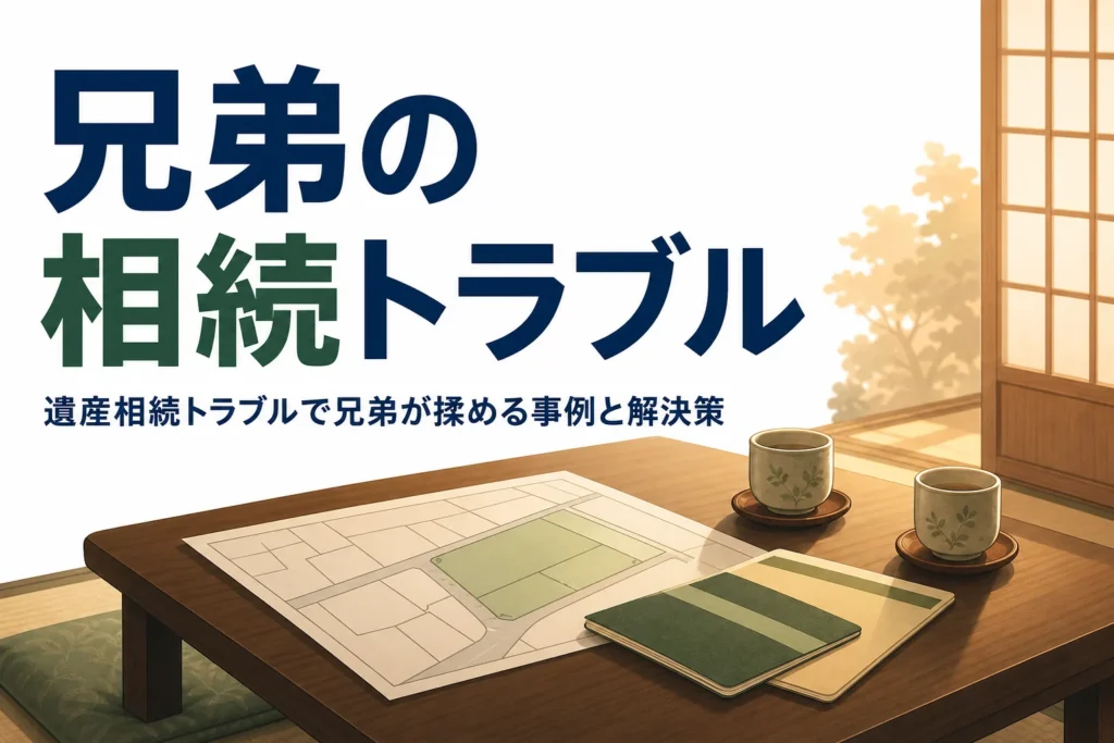 兄弟の遺産相続トラブルの事例と解決策を解説する記事のアイキャッチ