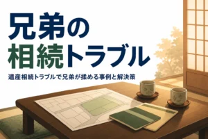 兄弟の遺産相続トラブルの事例と解決策を解説する記事のアイキャッチ