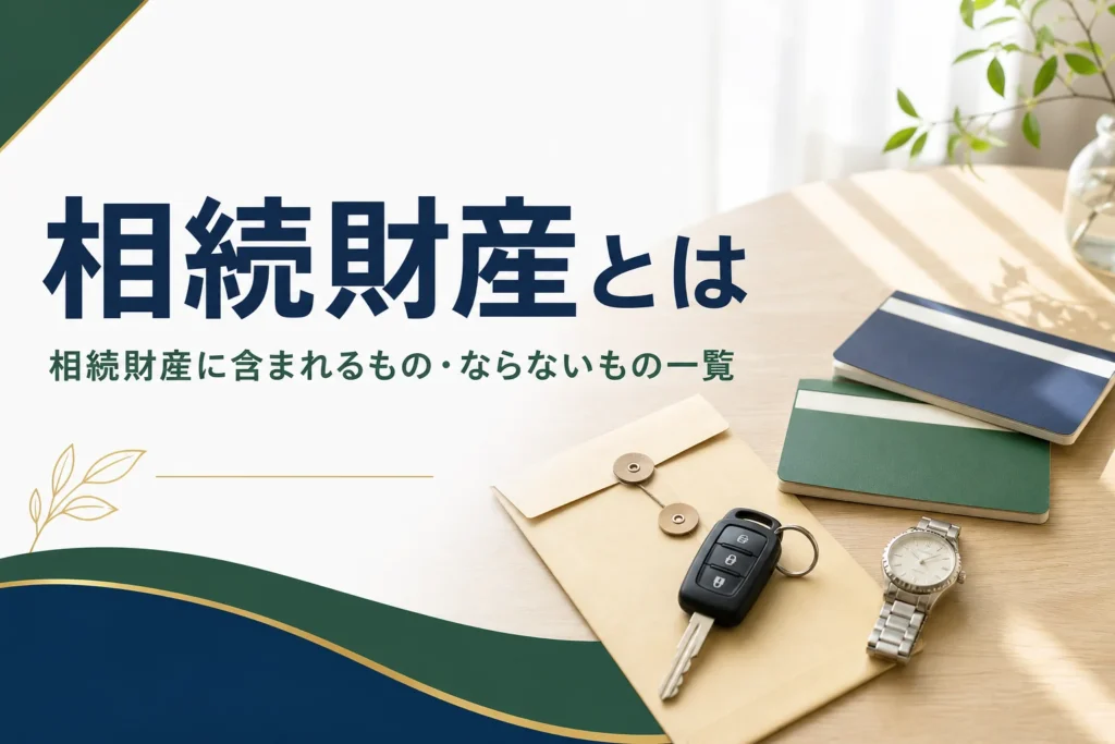 相続財産に含まれるもの・ならないもの一覧を解説する記事のアイキャッチ