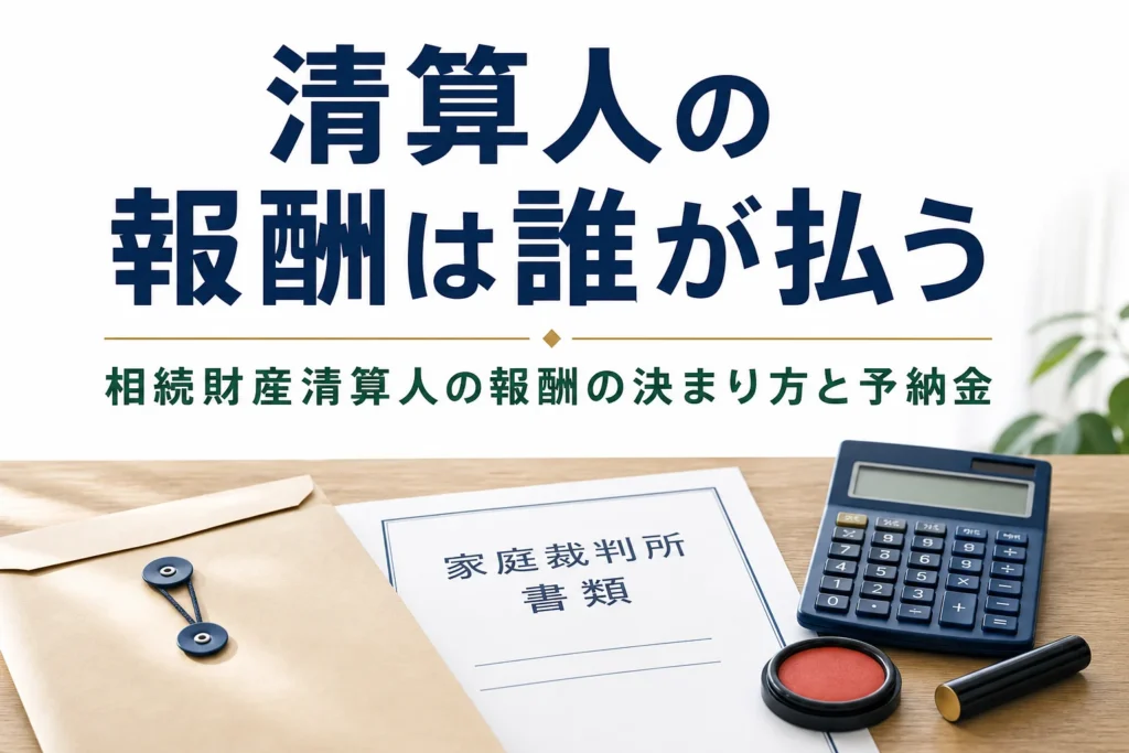 相続財産清算人の報酬は誰が払うのかを解説する記事のアイキャッチ