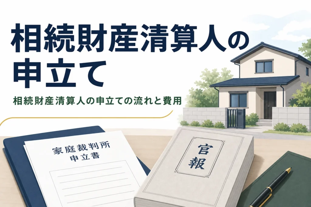 相続財産清算人の選任申立ての流れと費用を解説する記事のアイキャッチ