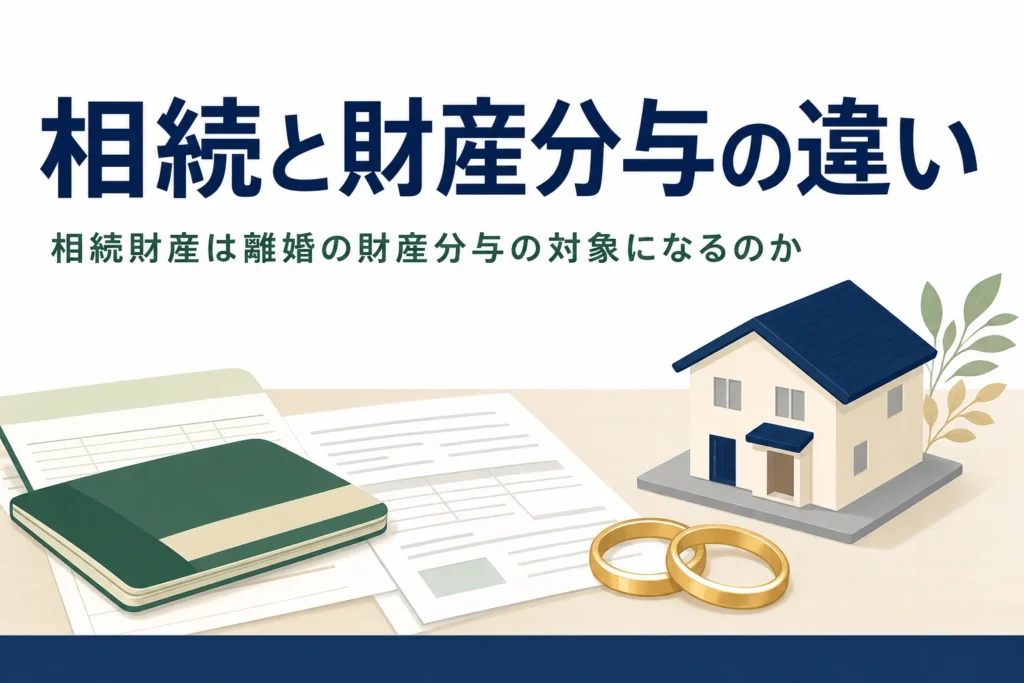 相続と財産分与の違いを解説する記事のアイキャッチ
