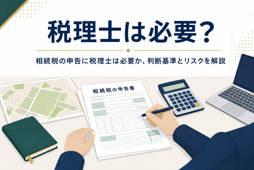 相続税の申告に税理士が必要かの判断基準を解説する記事のアイキャッチ