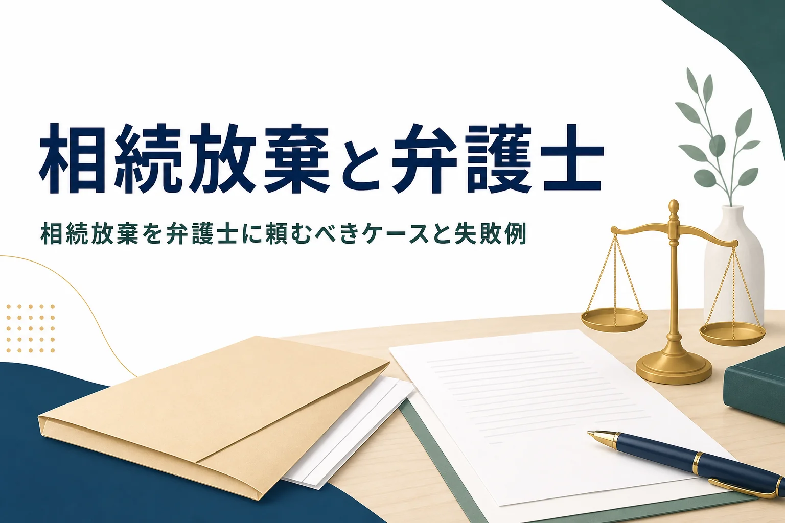 相続放棄を弁護士に頼むメリットと失敗例を解説する記事のアイキャッチ