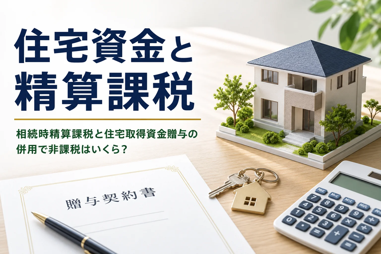 相続時精算課税と住宅取得資金贈与の併用を解説する記事のアイキャッチ