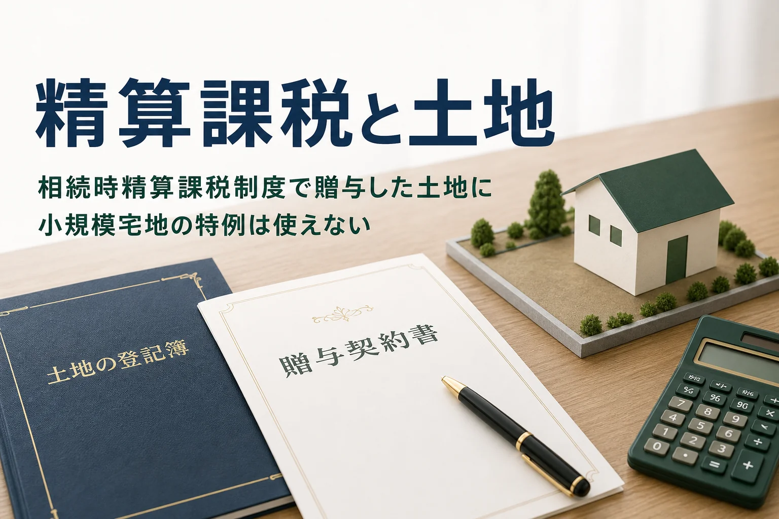 相続時精算課税制度と小規模宅地等の特例の関係を解説する記事のアイキャッチ