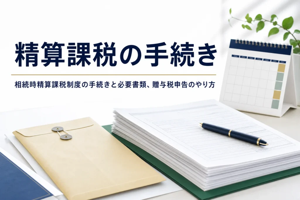 相続時精算課税制度の手続きと必要書類を解説する記事のアイキャッチ