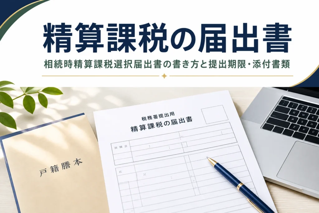 相続時精算課税選択届出書の書き方と提出期限を解説する記事のアイキャッチ