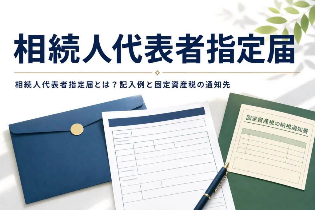 相続人代表者指定届の意味と書き方を解説する記事のアイキャッチ