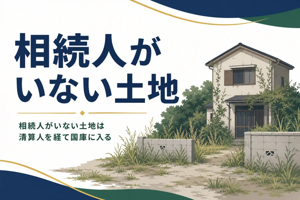 相続人がいない土地は清算人を経て国庫に入るを解説する記事のアイキャッチ