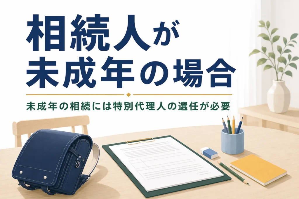 相続人が未成年の場合の特別代理人と遺産分割を解説する記事のアイキャッチ