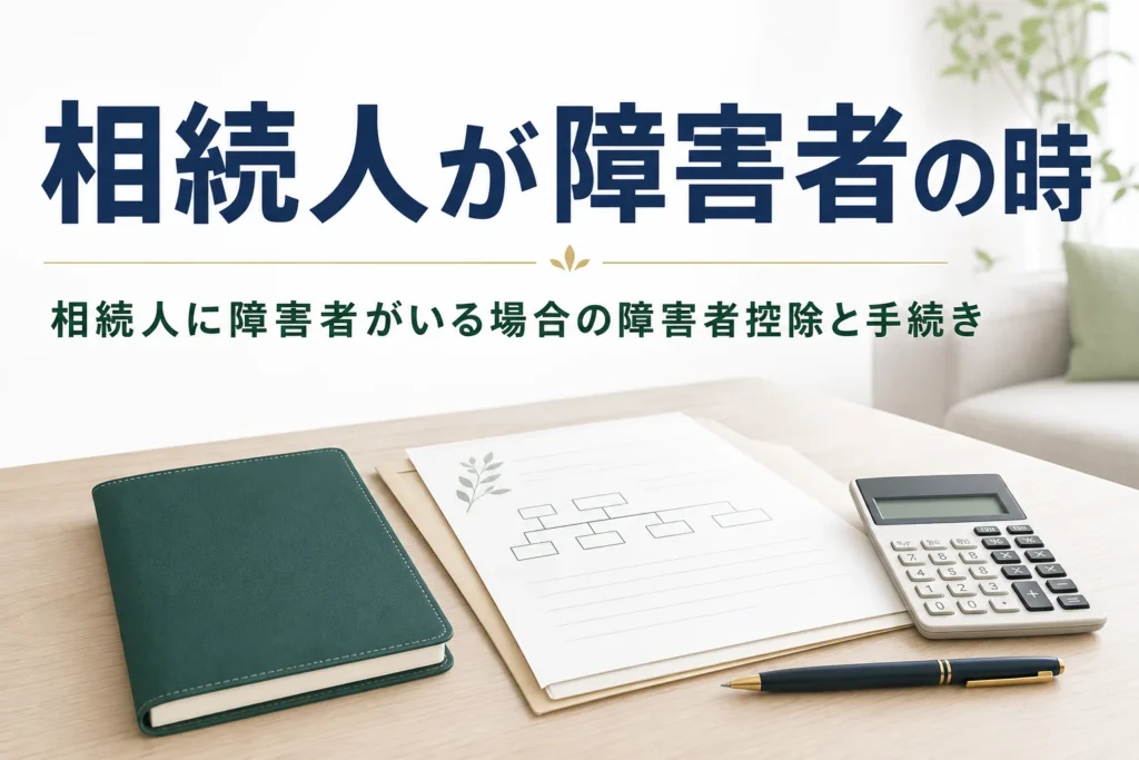 相続人に障害者がいる場合の障害者控除と遺産分割を解説する記事のアイキャッチ