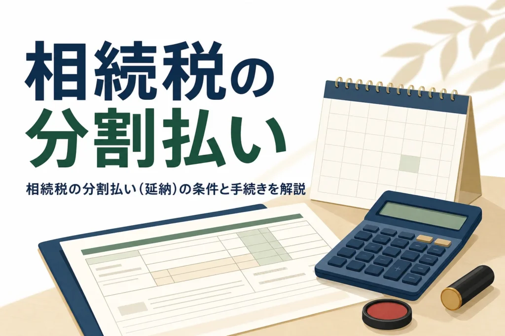 相続税の分割払い（延納）の条件と手続きを解説する記事のアイキャッチ