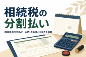 相続税の分割払い（延納）の条件と手続きを解説する記事のアイキャッチ