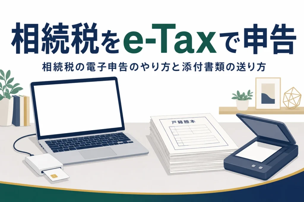 相続税のe-Tax電子申告のやり方を解説する記事のアイキャッチ