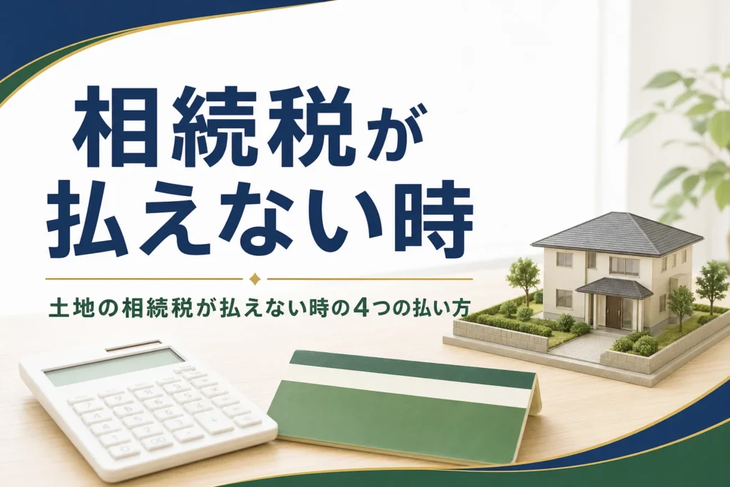 土地を相続して相続税が払えない時の対処法を解説する記事のアイキャッチ