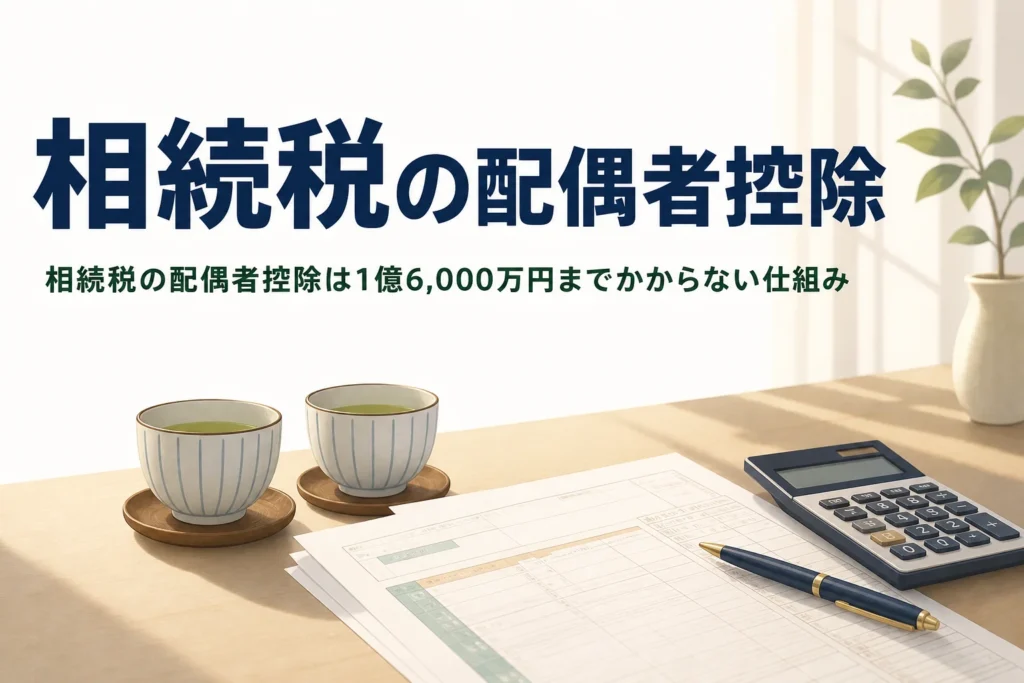 相続税の配偶者控除（配偶者の税額軽減）の計算と要件を解説する記事のアイキャッチ