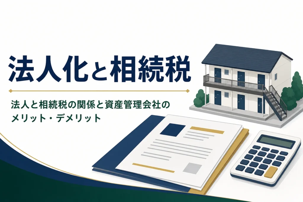 「法人化と相続税」を解説する記事のアイキャッチ