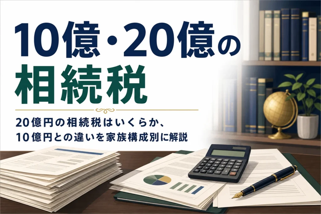 10億円・20億円の相続税はいくらかを解説する記事のアイキャッチ