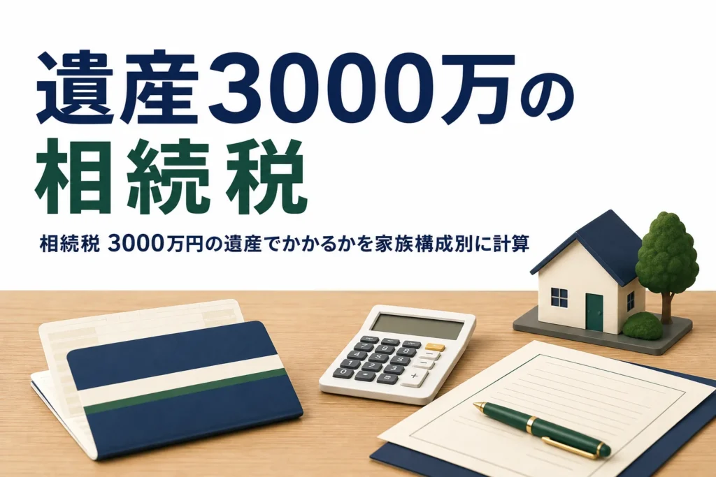 遺産2000万〜4000万円の相続税を家族構成別に解説する記事のアイキャッチ