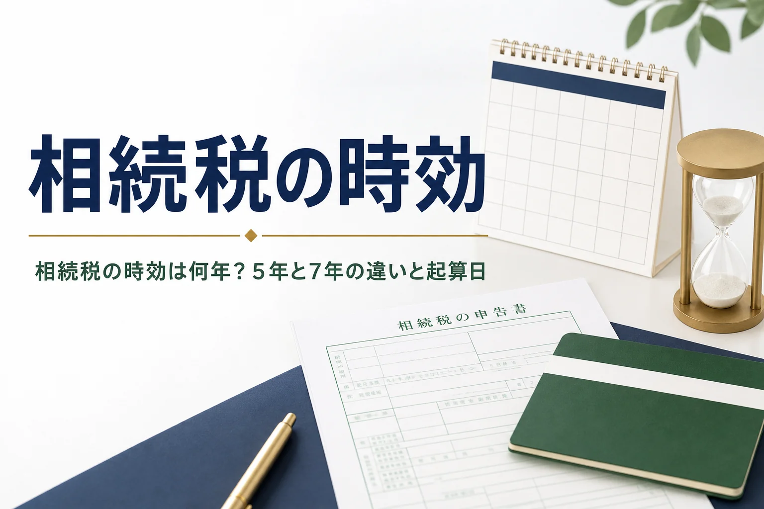 相続税の時効が5年と7年になる違いと起算日を解説する記事のアイキャッチ