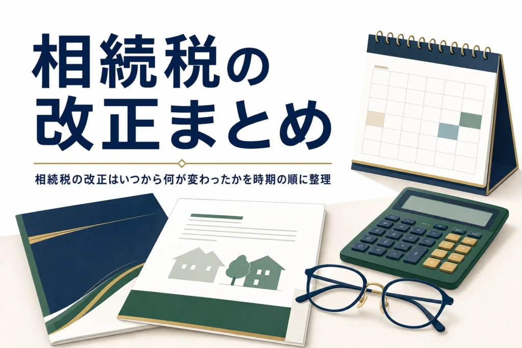 相続税の改正内容と適用時期を解説する記事のアイキャッチ