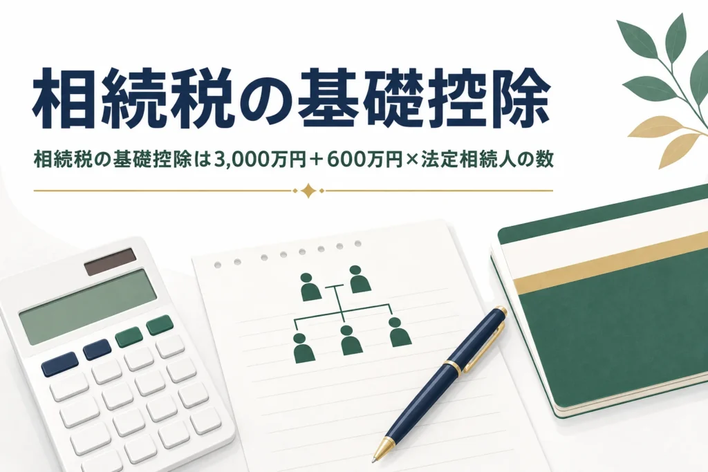 相続税の基礎控除の計算方法を解説する記事のアイキャッチ