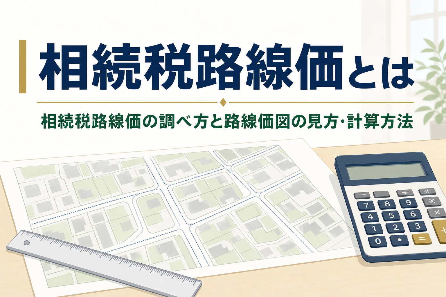 相続税路線価の調べ方と路線価図の見方を解説する記事のアイキャッチ