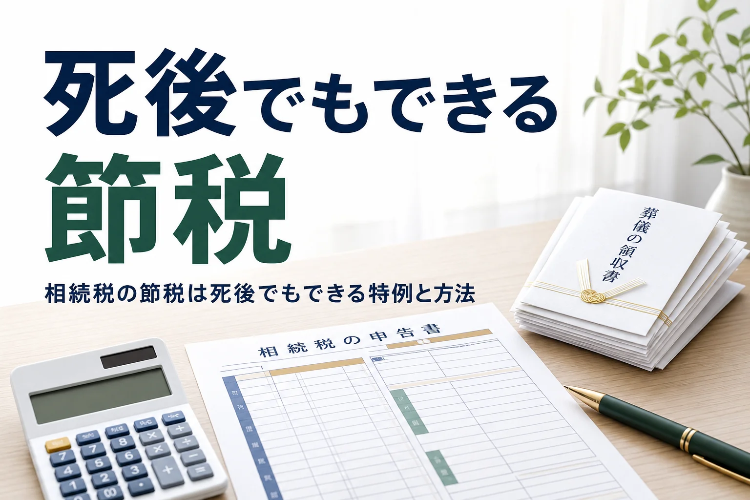 死後でもできる相続税の節税方法を解説する記事のアイキャッチ