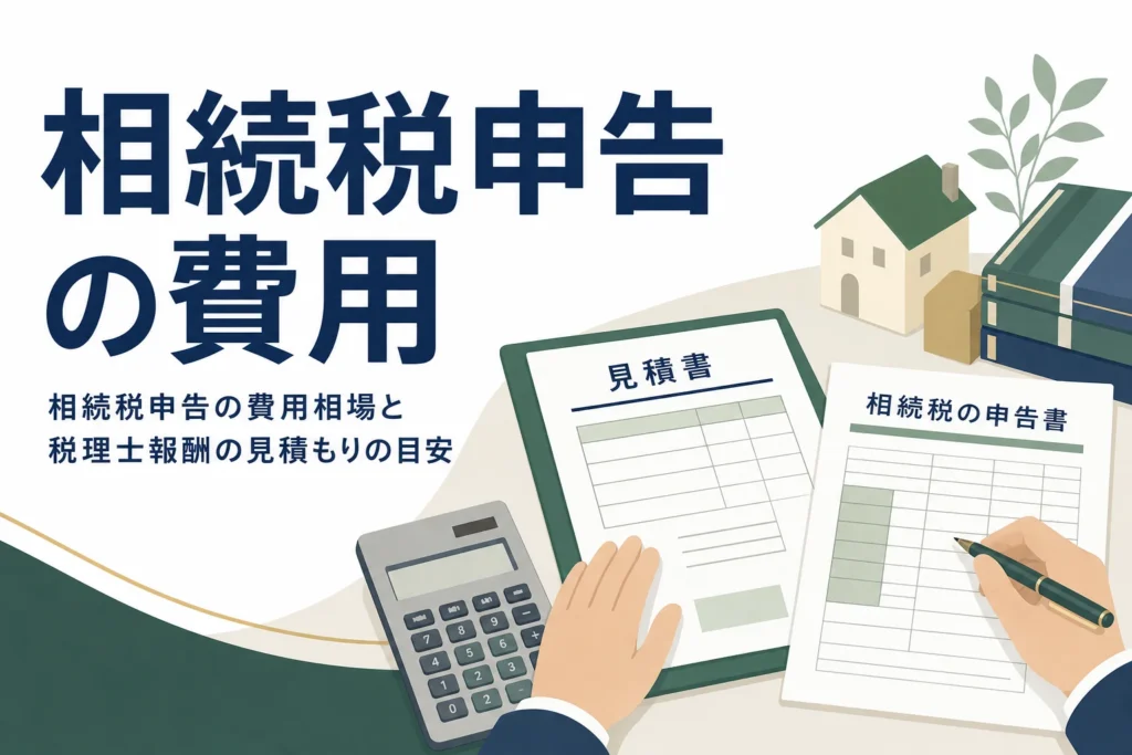 相続税申告の費用相場と税理士報酬の見積もりの目安を解説する記事のアイキャッチ
