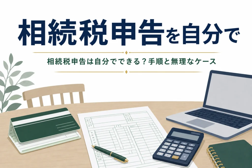 相続税の申告を自分でする手順と難しいケースを解説する記事のアイキャッチ