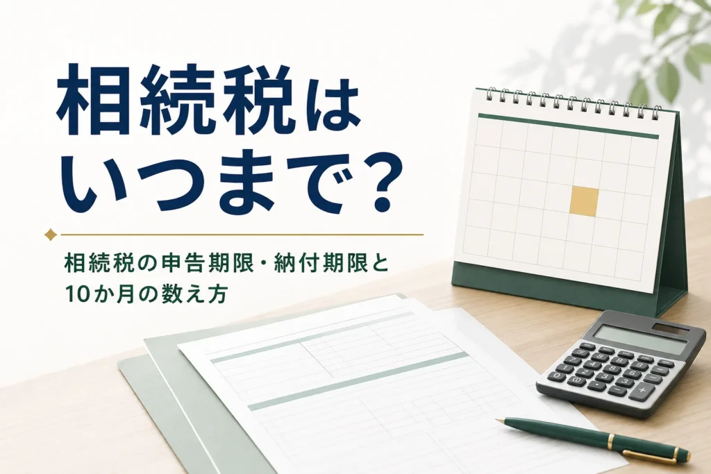 相続税の申告期限と納付期限を解説する記事のアイキャッチ