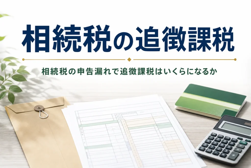 相続税の申告漏れと追徴課税、バレる理由を解説する記事のアイキャッチ