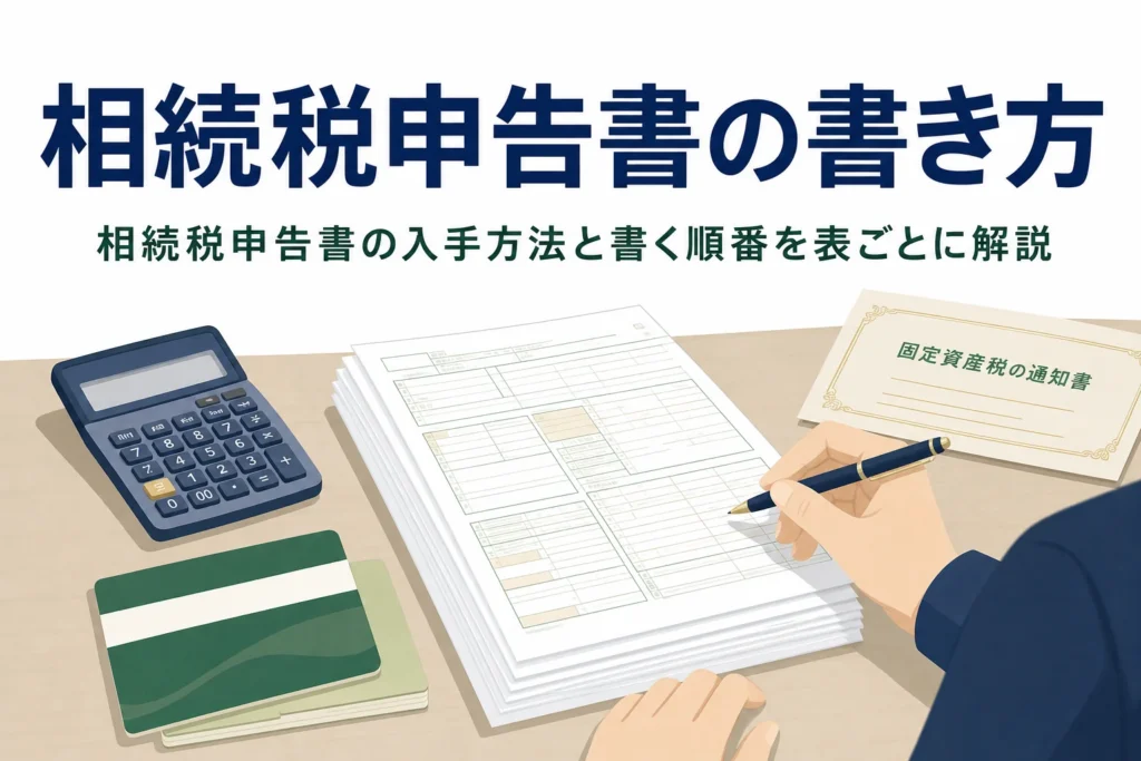 相続税申告書の書き方と様式の入手方法を解説する記事のアイキャッチ