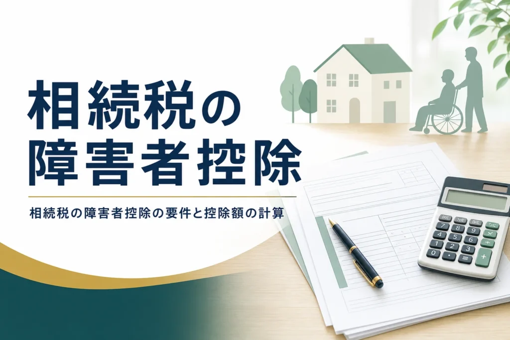 相続税の障害者控除の要件と控除額の計算を解説する記事のアイキャッチ